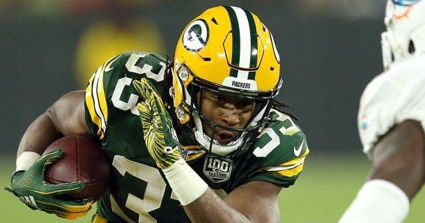 green-bay-packers-aaron-jones-600 Aaron Jones RB Green Bay Packers