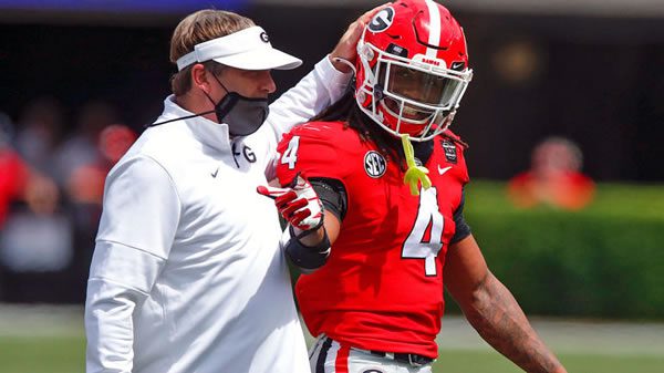 georgia-bulldogs-kirby-smart-james-cook- James Cook RB Georgia