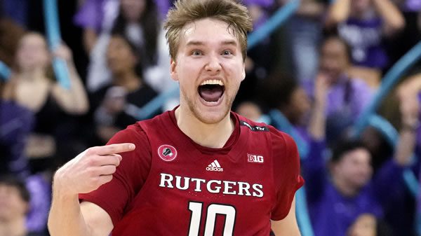 Rutgers Northwestern Basketball Cam Spencer Rutgers Scarlett Knights